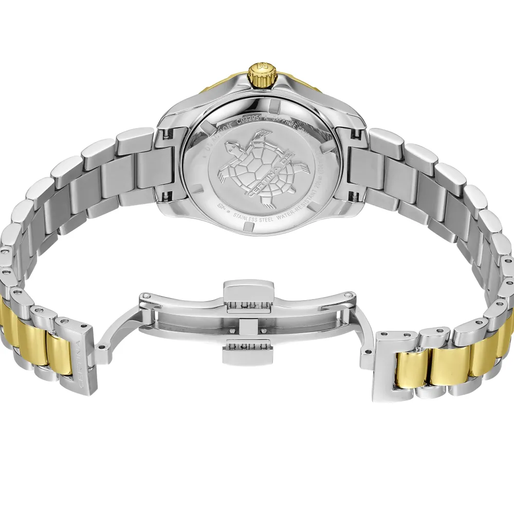 Certina ure Certina DS Action Lady 29mm C032.951.22.031.01 | Dame Dameure Med Lænke | Dameure I Bicolor