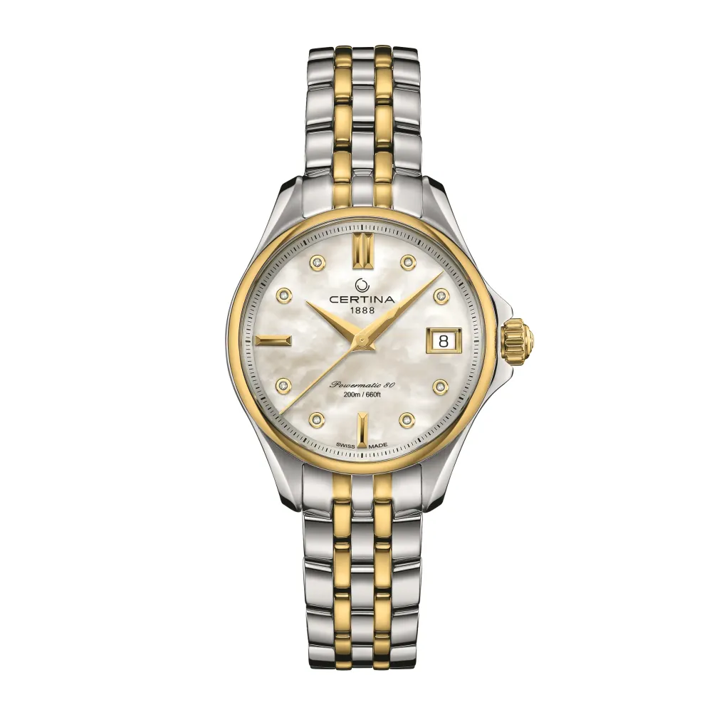 Certina ure Certina DS Action Lady Powermatic 80 C032.207.22.116.00 | Dame Dameure I Bicolor | Dameure Med Lænke