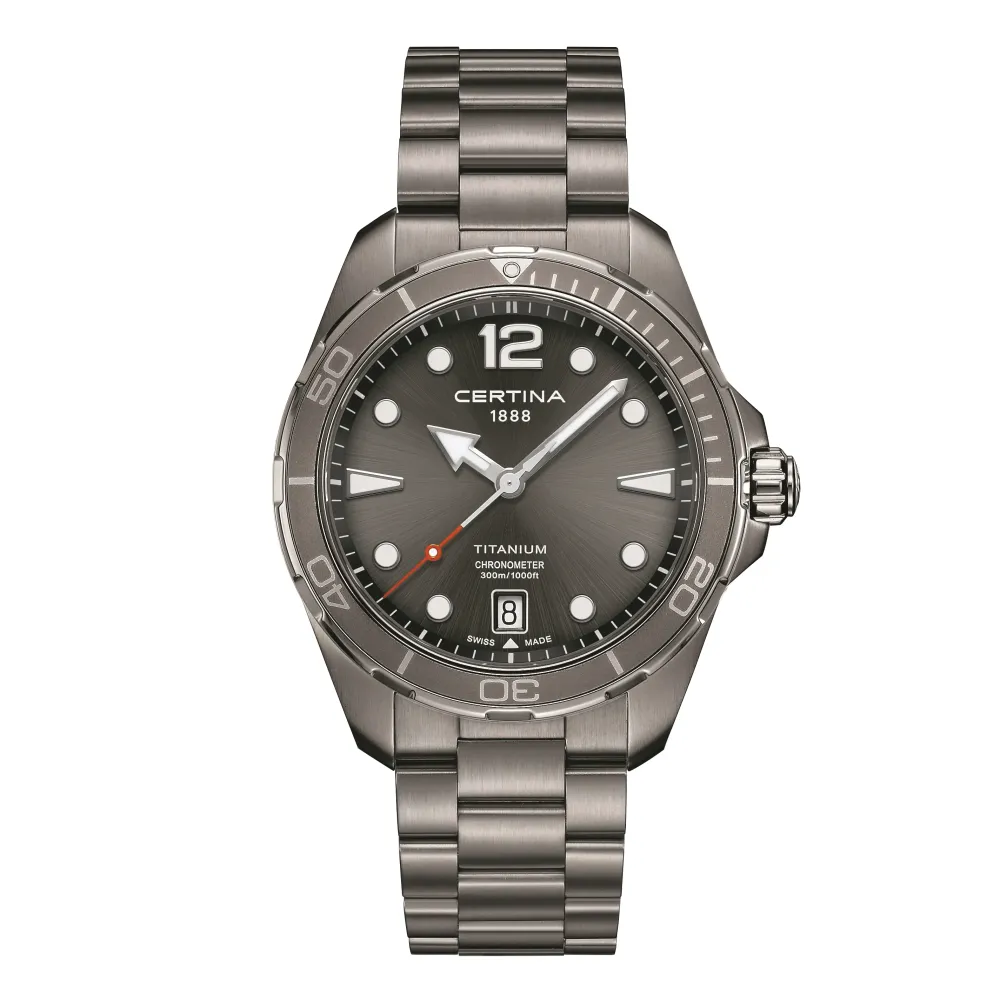 Certina ure Certina DS Action 43mm C032.451.44.087.00 | Herreure Med Lænke | Herreure I Titanium