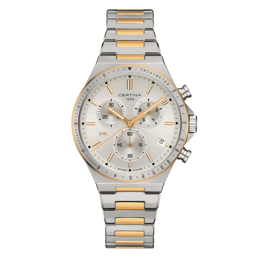 Certina ure Certina DS-7 Chronograph C043.417.22.031.00 | Dame Dameure Med Lænke | Dameure I Bicolor