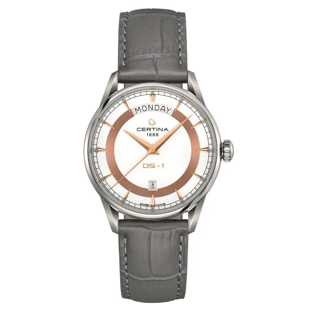 Certina ure Certina DS-1 Day Date C029.430.16.011.01 | Herreure Med Rem | Herreure I Stål