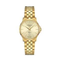 Certina ure Certina DS-8 31mm C045.010.33.361.00 | Dame Dameure Med Lænke | Dameure I Gulddouble