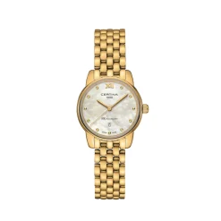 Certina ure Certina DS-8 27mm C033.051.33.118.00 | Dame Dameure Med Lænke | Dameure I Gulddouble