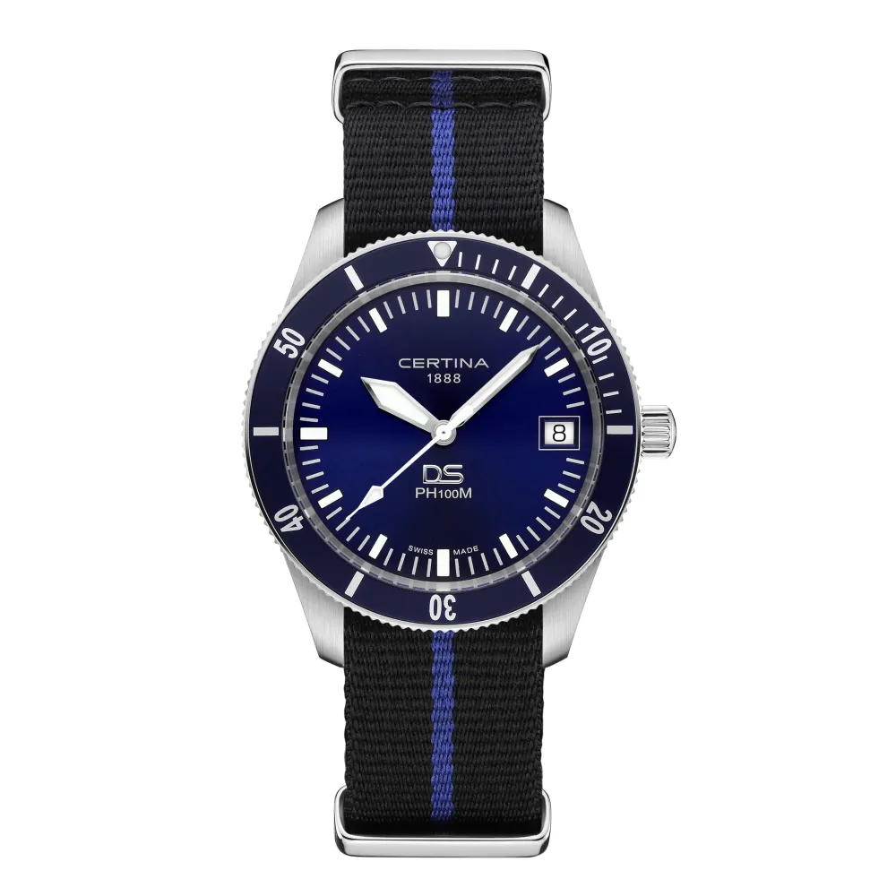 Certina ure Certina DS PH100M C044.410.18.040.00 | Herreure Med Rem | Herreure I Stål