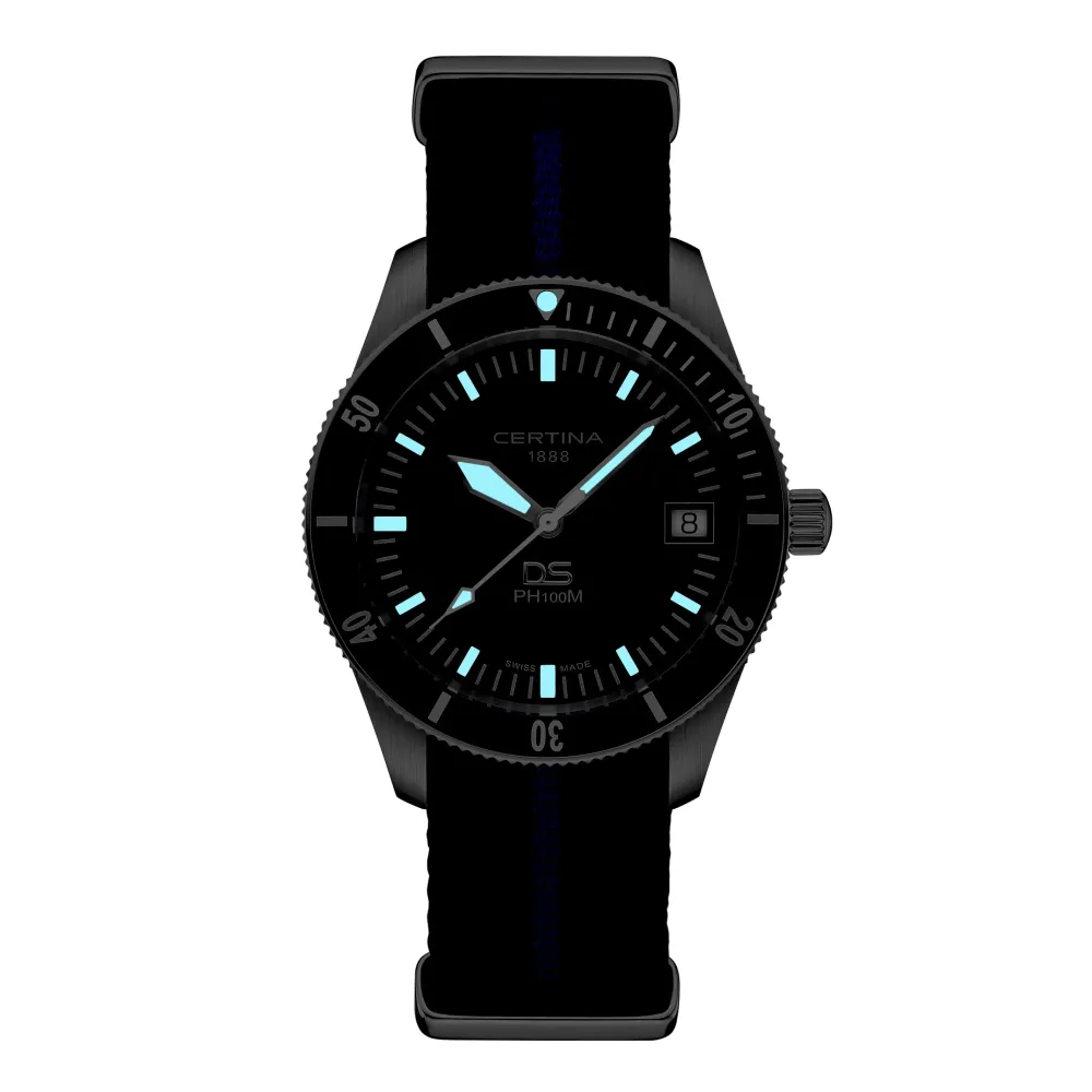 Certina ure Certina DS PH100M C044.410.18.040.00 | Herreure Med Rem | Herreure I Stål