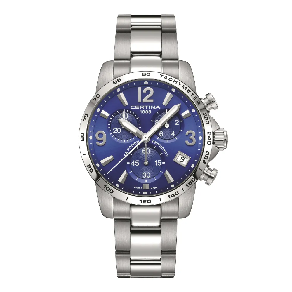 Certina ure Certina DS Podium Chronograph 1/10 sec C034.417.11.047.00 | Herreure Med Lænke | Herreure I Stål