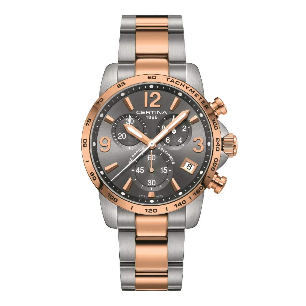 Certina ure Certina DS Podium Chronograph 1/10 sec C034.417.22.087.00 | Herreure Med Lænke