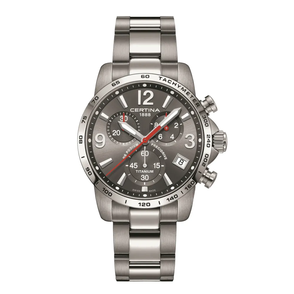 Certina ure Certina DS Podium Chronograph 1/10 sec C034.417.44.087.00 | Herreure Med Lænke | Herreure I Stål