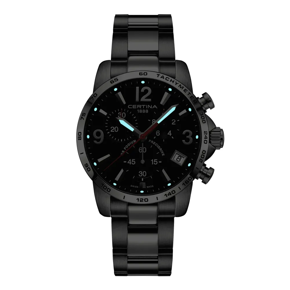 Certina ure Certina DS Podium Chronograph 1/10 sec C034.417.11.057.00 | Herreure Med Lænke | Herreure I Stål