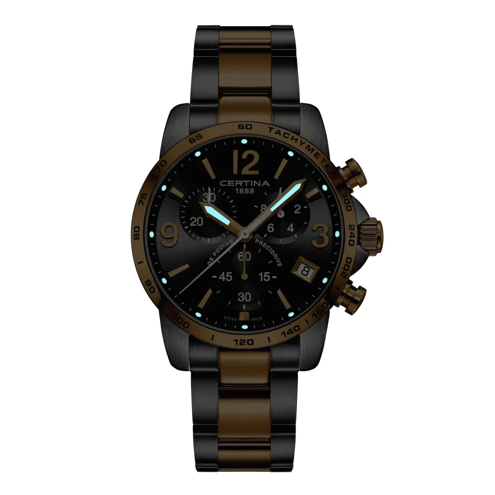 Certina ure Certina DS Podium Chronograph 1/10 sec C034.417.22.087.00 | Herreure Med Lænke