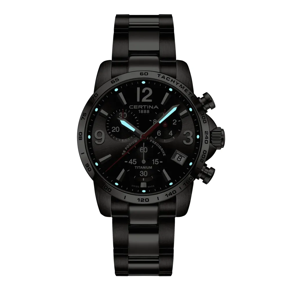 Certina ure Certina DS Podium Chronograph 1/10 sec C034.417.44.087.00 | Herreure Med Lænke | Herreure I Stål