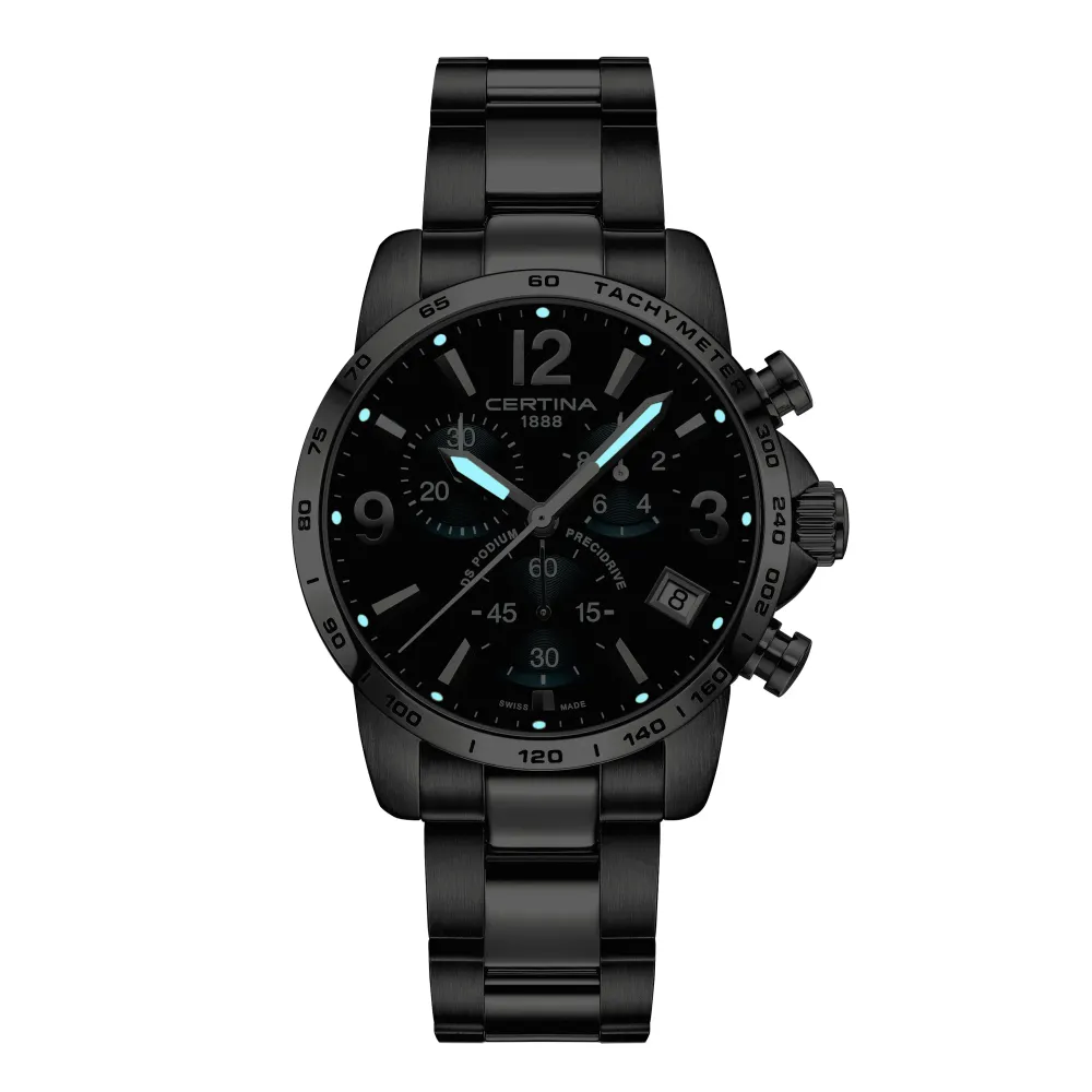 Certina ure Certina DS Podium Chronograph 1/10 sec C034.417.11.097.00 | Herreure Med Lænke | Herreure I Stål