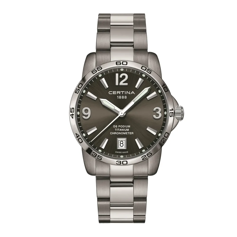 Certina ure Certina DS Podium 40mm C034.451.44.087.00 | Herreure Med Lænke | Herreure I Titanium