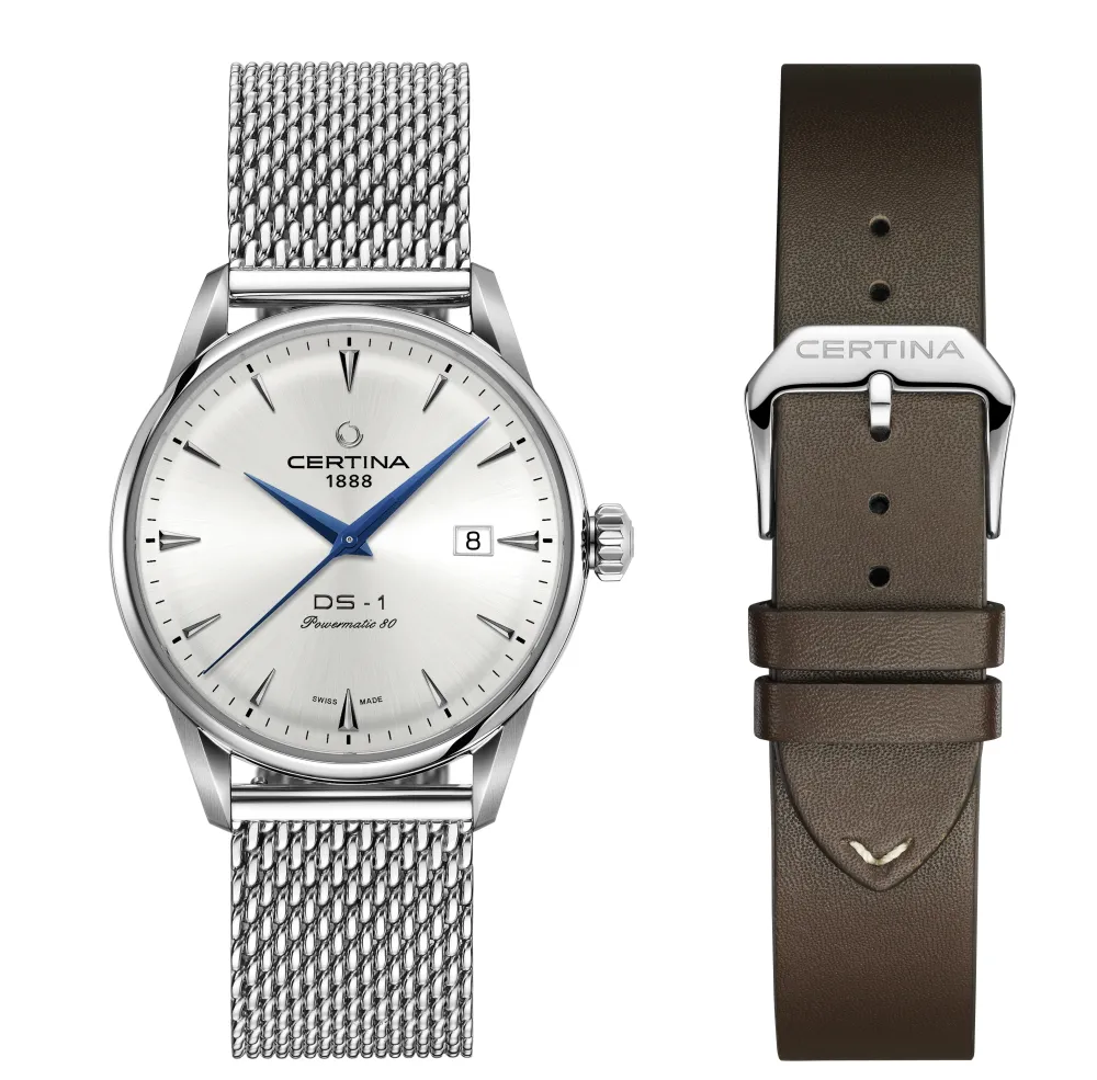 Certina ure Certina DS-1 Powermatic 80 C029.807.11.031.02 | Herreure Med Rem | Herreure Med Lænke