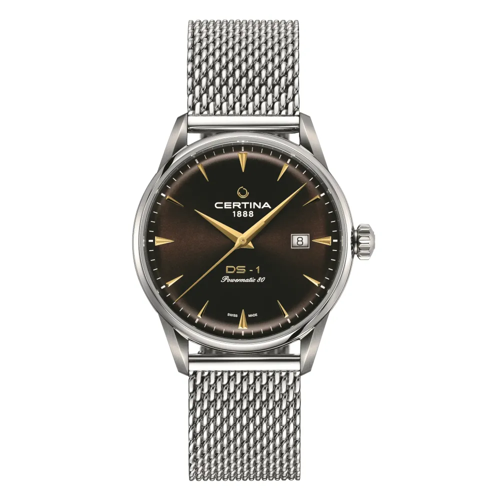 Certina ure Certina DS-1 Powermatic 80 C029.807.11.291.02 | Herreure Med Rem | Herreure Med Lænke