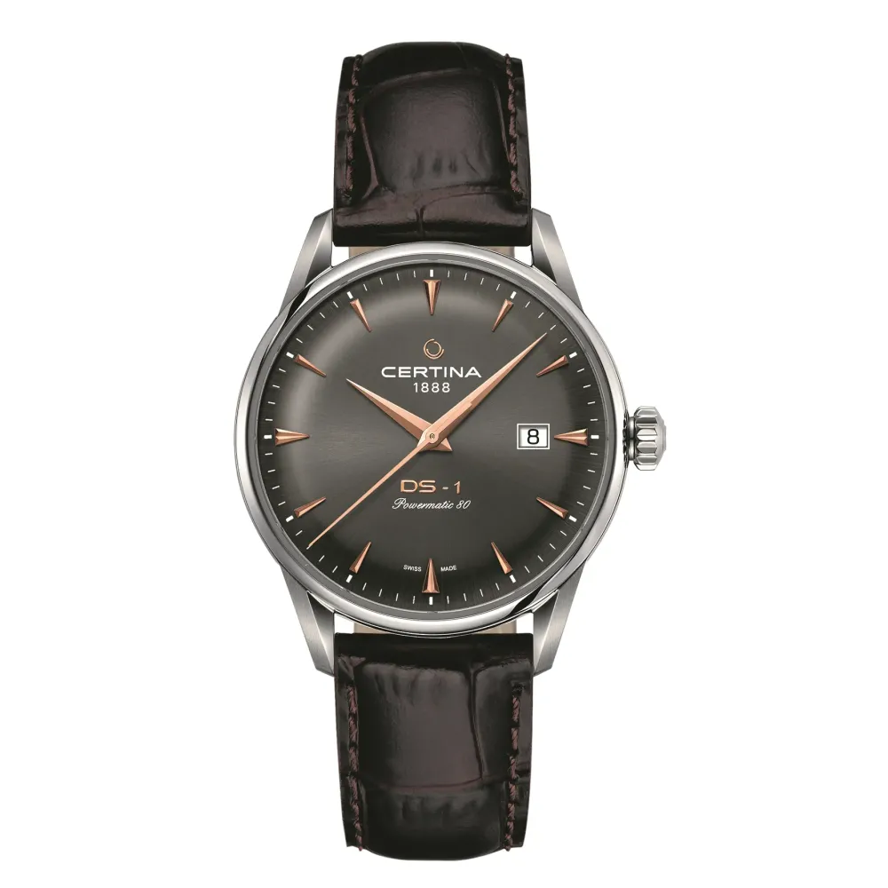 Certina ure Certina DS-1 Powermatic 80 C029.807.16.081.01 | Herreure Med Rem | Herreure I Stål