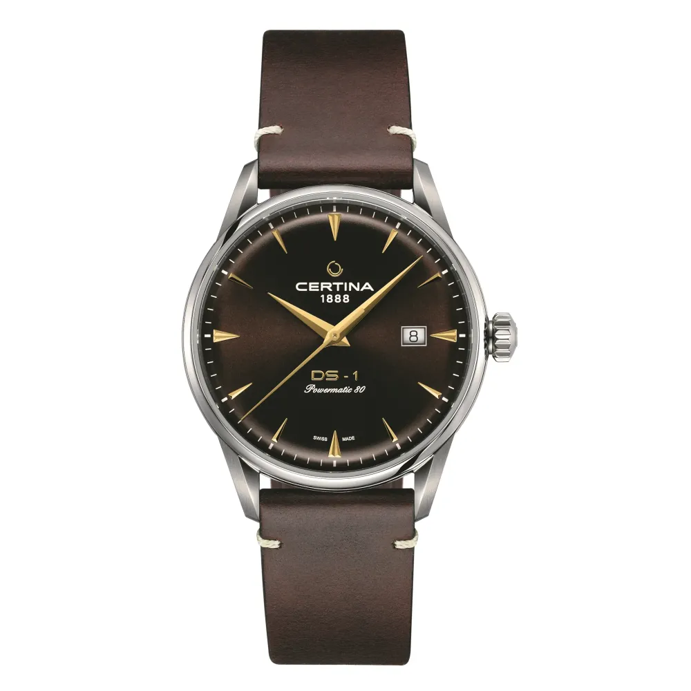 Certina ure Certina DS-1 Powermatic 80 C029.807.11.291.02 | Herreure Med Rem | Herreure Med Lænke