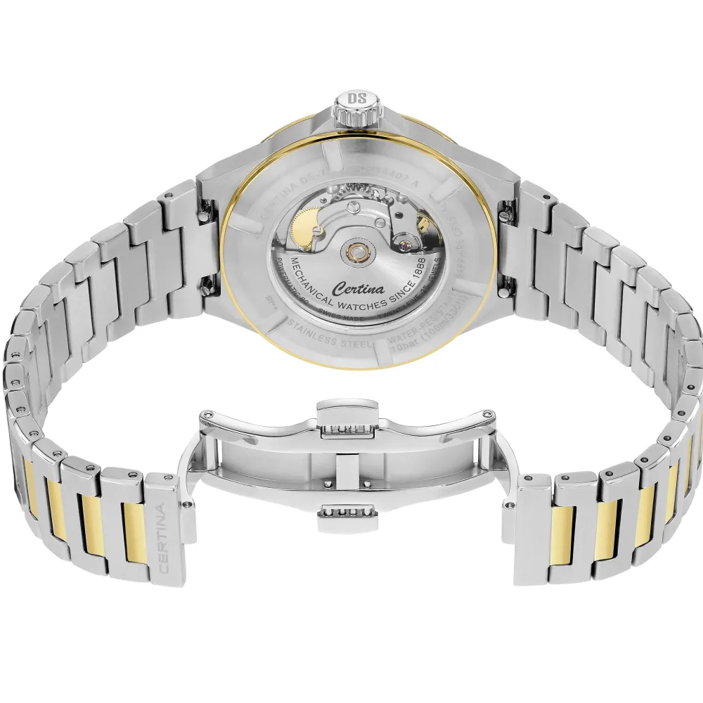 Certina ure Certina DS-7 Powermatic 80 C043.407.22.031.00 | Dame Dameure Med Lænke | Dameure I Bicolor
