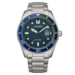 Citizen ure Citizen Marine Eco-Drive AW1761-89L | Herreure Med Lænke | Herreure I Stål