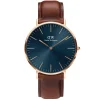 Daniel Wellington ure Daniel Wellington Classic St Mawes Arctic 40mm DW00100626 | Herreure Med Rem | Herreure I Gulddouble