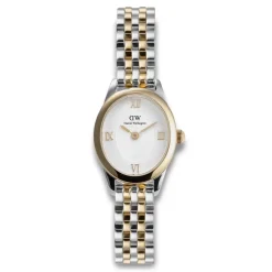 Daniel Wellington ure Daniel Wellington Oval Mini 25mm DW00100811 | Dame Dameure Med Lænke | Dameure I Bicolor