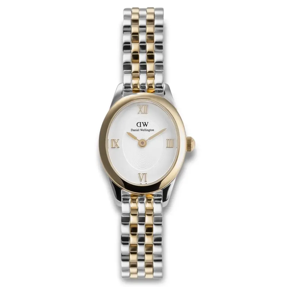 Daniel Wellington ure Daniel Wellington Oval Mini 25mm DW00100811 | Dame Dameure Med Lænke | Dameure I Bicolor