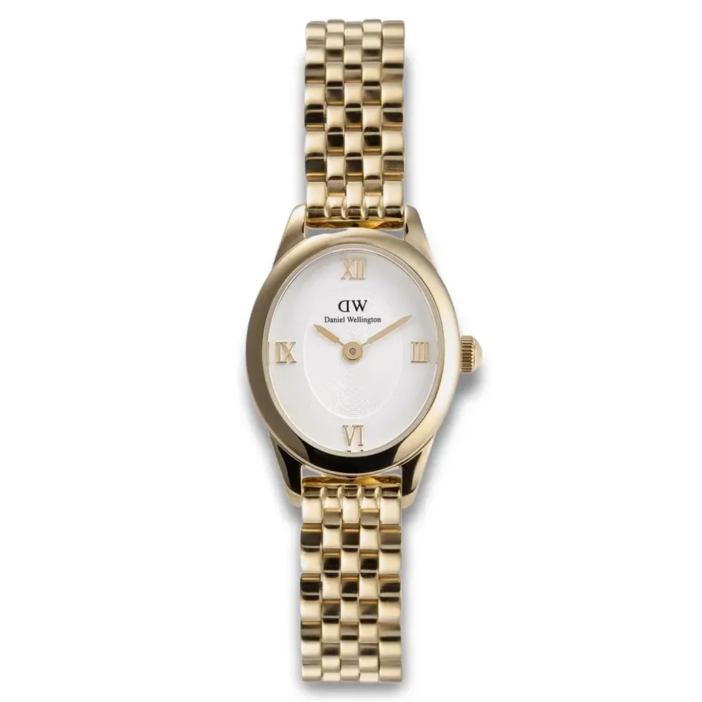 Daniel Wellington ure Daniel Wellington Oval Mini 25mm DW00100803 | Dame Dameure Med Lænke | Dameure I Gulddouble