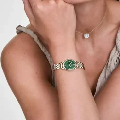 Daniel Wellington ure Daniel Wellington Oval Mini 25mm DW00100804 | Dame Dameure Med Lænke | Dameure I Gulddouble