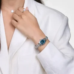 Daniel Wellington ure Daniel Wellington Oval Mini 25mm DW00100807 | Dame Dameure Med Lænke | Dameure I Stål
