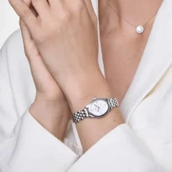 Daniel Wellington ure Daniel Wellington Oval Mini 25mm DW00100808 | Dame Dameure Med Lænke | Dameure I Stål