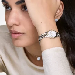 Daniel Wellington ure Daniel Wellington Oval Mini 25mm DW00100811 | Dame Dameure Med Lænke | Dameure I Bicolor