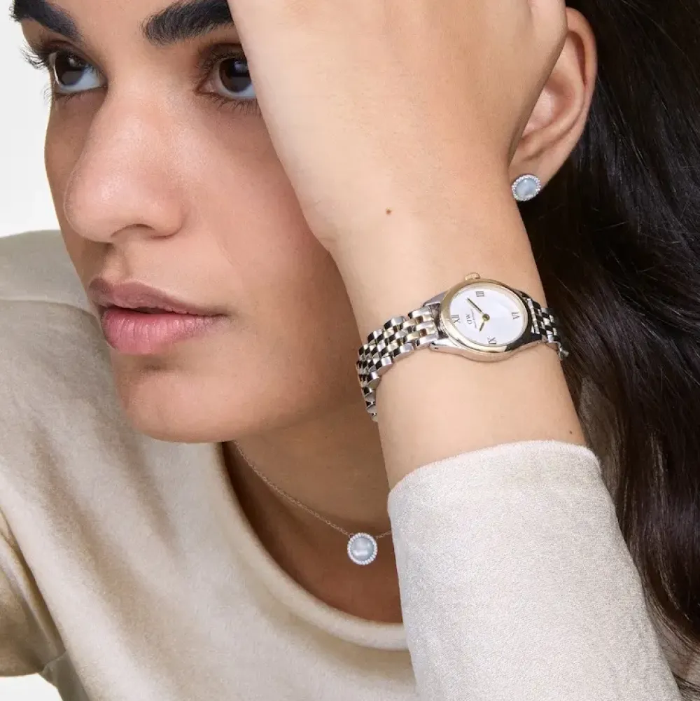 Daniel Wellington ure Daniel Wellington Oval Mini 25mm DW00100811 | Dame Dameure Med Lænke | Dameure I Bicolor
