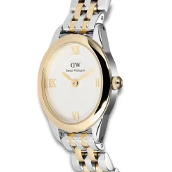 Daniel Wellington ure Daniel Wellington Oval Mini 25mm DW00100811 | Dame Dameure Med Lænke | Dameure I Bicolor