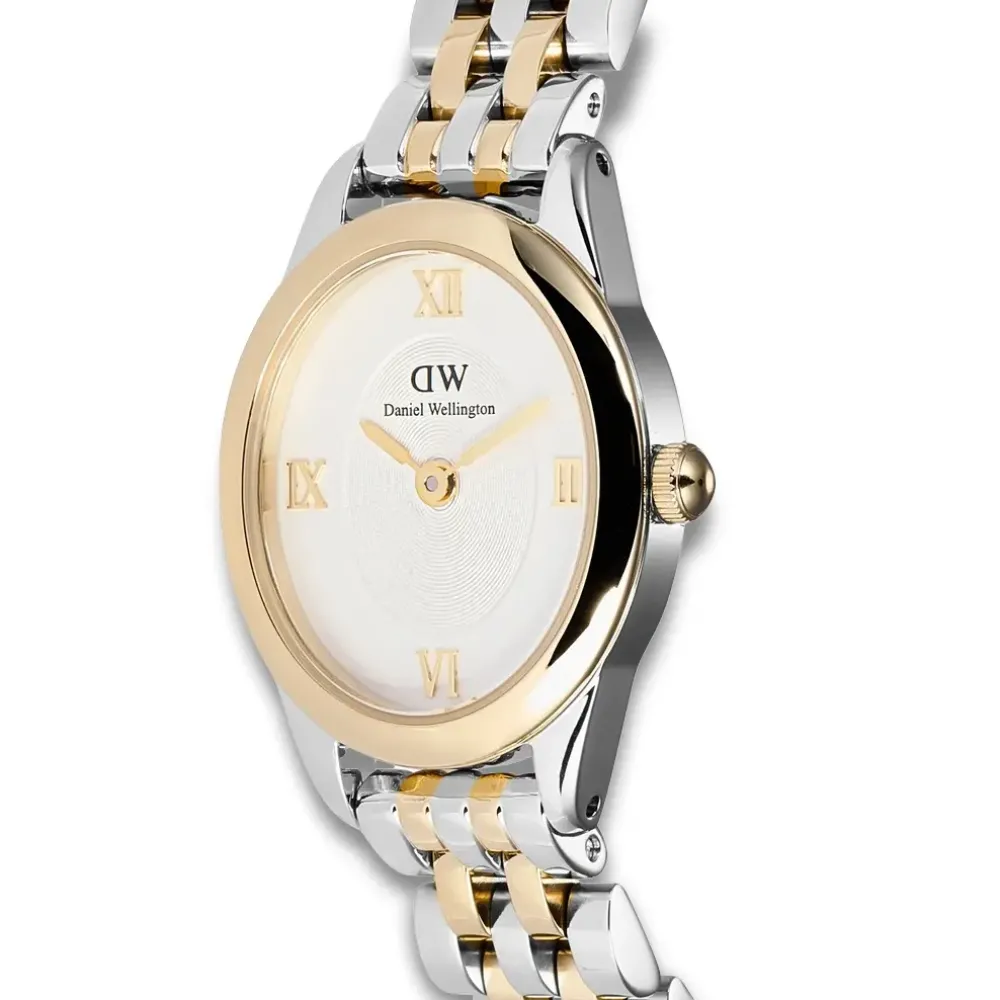 Daniel Wellington ure Daniel Wellington Oval Mini 25mm DW00100811 | Dame Dameure Med Lænke | Dameure I Bicolor