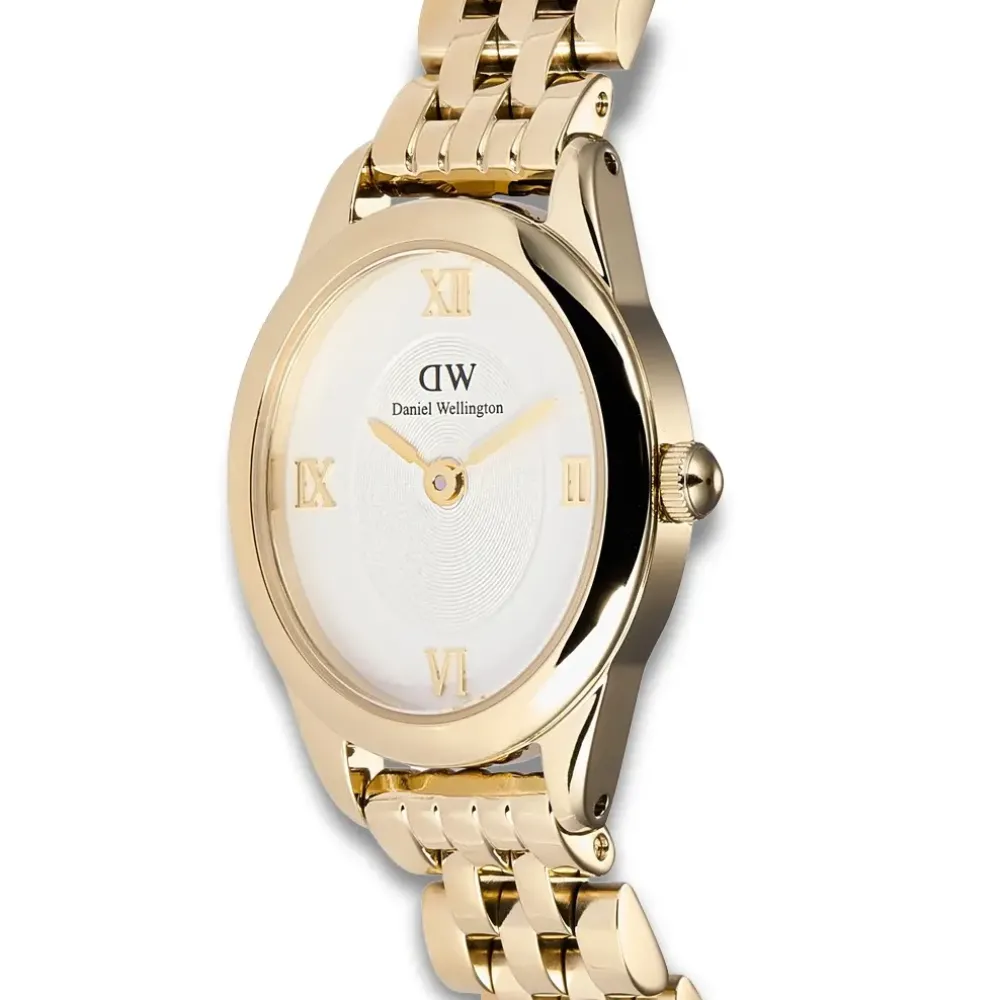 Daniel Wellington ure Daniel Wellington Oval Mini 25mm DW00100803 | Dame Dameure Med Lænke | Dameure I Gulddouble
