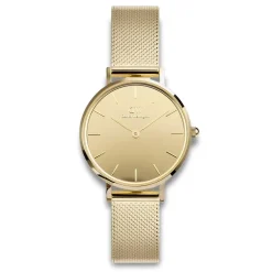 Daniel Wellington ure Daniel Wellington Petite Mirror 28mm DW00100797 | Dame Dameure Med Lænke | Dameure I Gulddouble