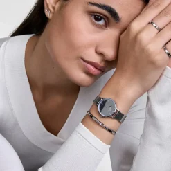 Daniel Wellington ure Daniel Wellington Petite Mirror 28mm DW00100796 | Dame Dameure Med Lænke | Dameure I Stål