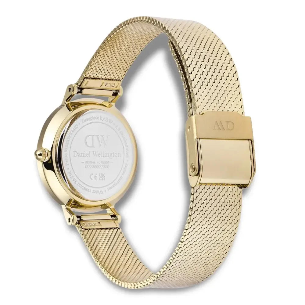 Daniel Wellington ure Daniel Wellington Petite Mirror 28mm DW00100797 | Dame Dameure Med Lænke | Dameure I Gulddouble