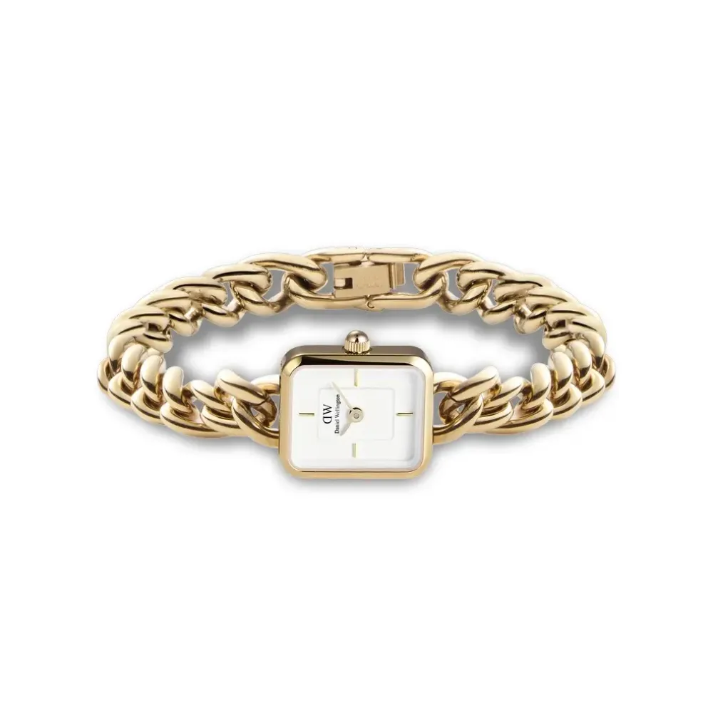 Daniel Wellington ure Daniel Wellington Petite Chain 18mm DW00100836 | Dame Dameure Med Lænke | Dameure I Gulddouble