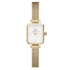 Daniel Wellington ure Daniel Wellington Quadro Mini Evergold DW00100725 | Dame Dameure Med Lænke | Dameure I Gulddouble