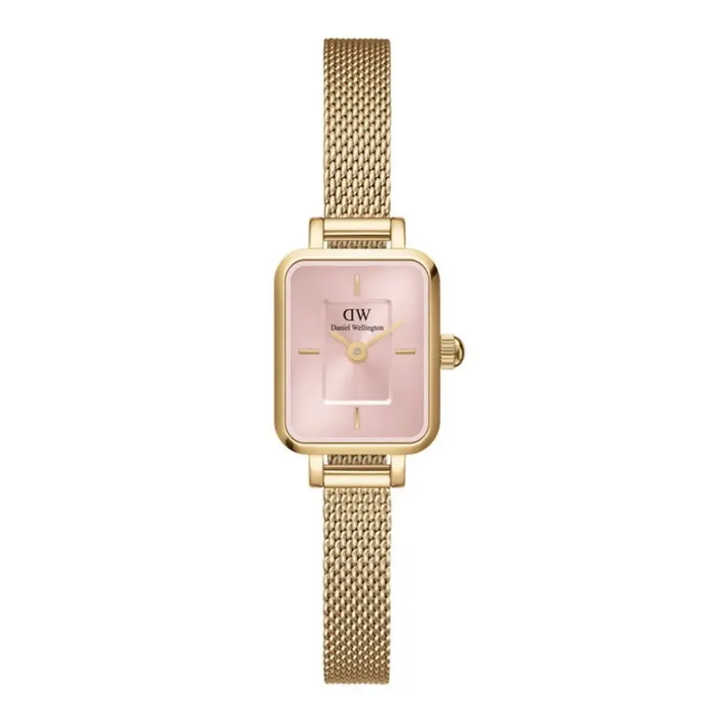Daniel Wellington ure Daniel Wellington Quadro Mini Evergold DW00100655 | Dame Dameure Med Lænke | Dameure I Gulddouble
