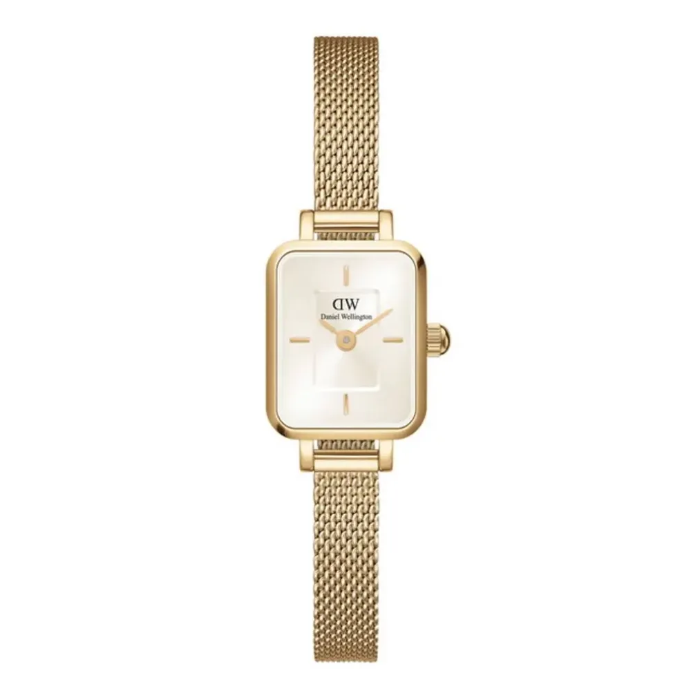 Daniel Wellington ure Daniel Wellington Quadro Mini Evergold DW00100656 | Dame Dameure I Gulddouble