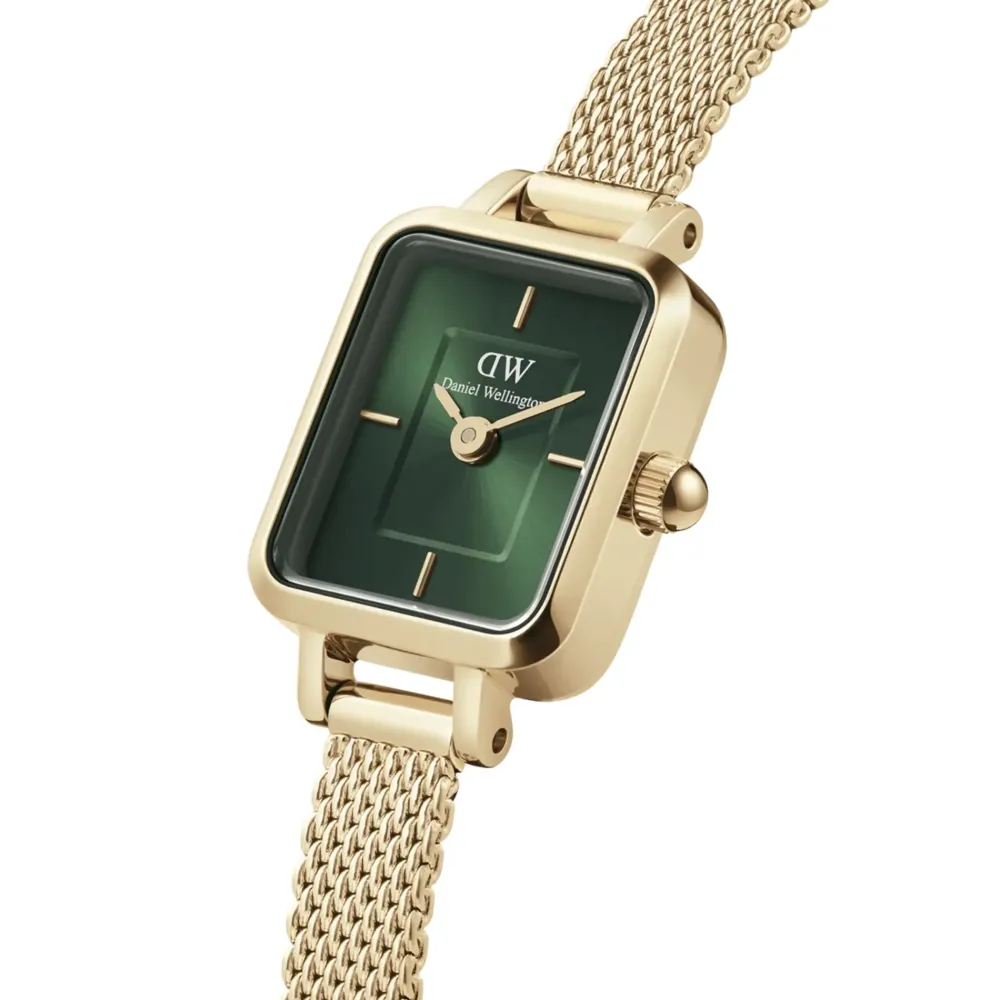 Daniel Wellington ure Daniel Wellington Quadro Mini Evergold DW00100653 | Dame Dameure Med Lænke | Dameure I Gulddouble
