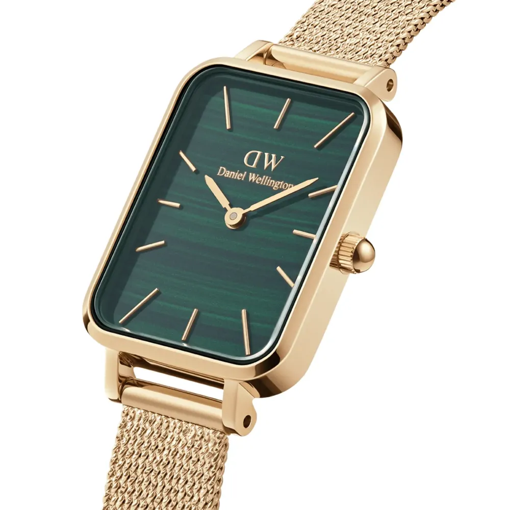 Daniel Wellington ure Daniel Wellington Quadro Evergold DW00100561 | Dame Dameure Med Lænke | Dameure I Gulddouble