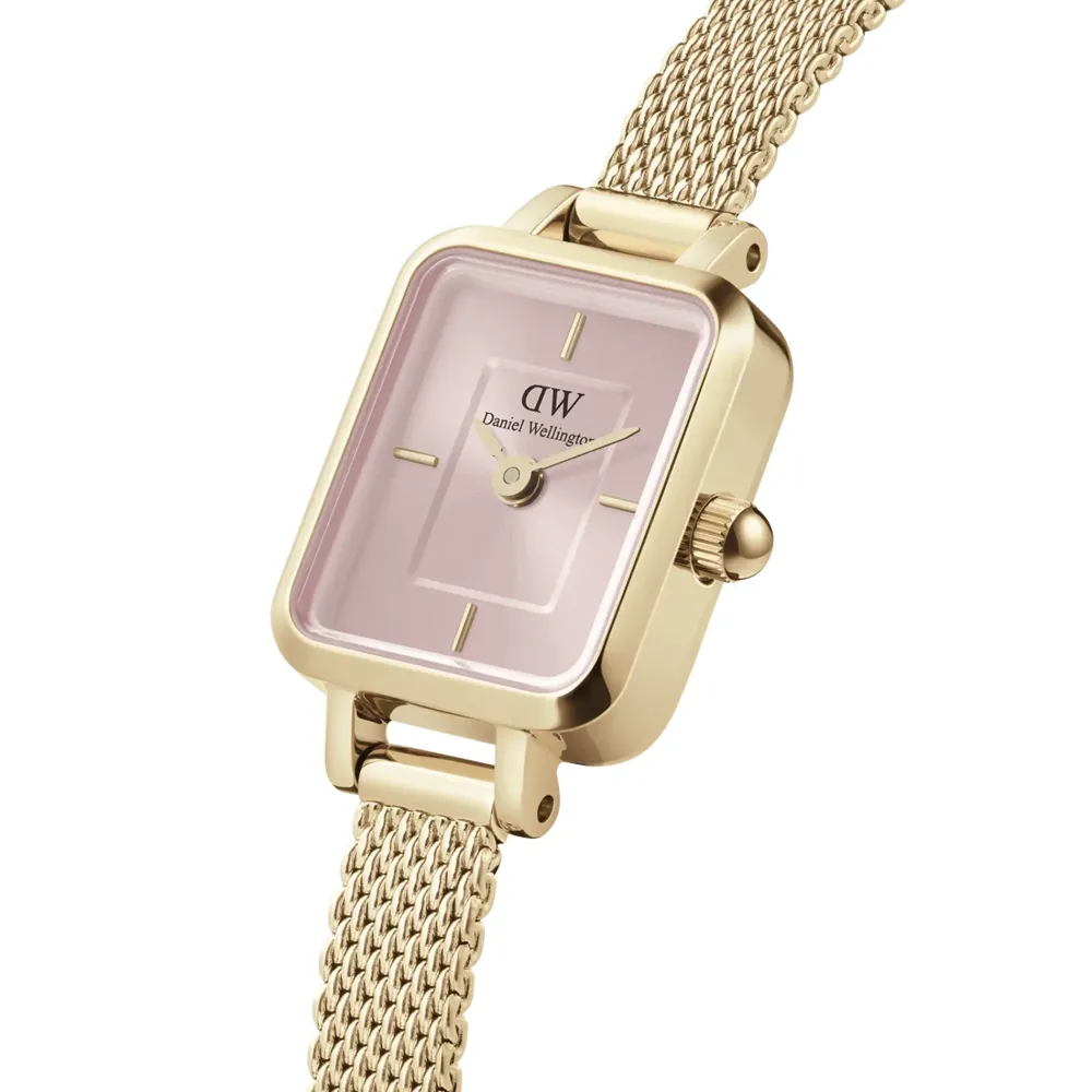 Daniel Wellington ure Daniel Wellington Quadro Mini Evergold DW00100655 | Dame Dameure Med Lænke | Dameure I Gulddouble