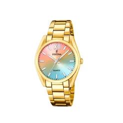Festina ure Festina Alegria F20640/7 | Dame Dameure Med Lænke | Dameure I Gulddouble