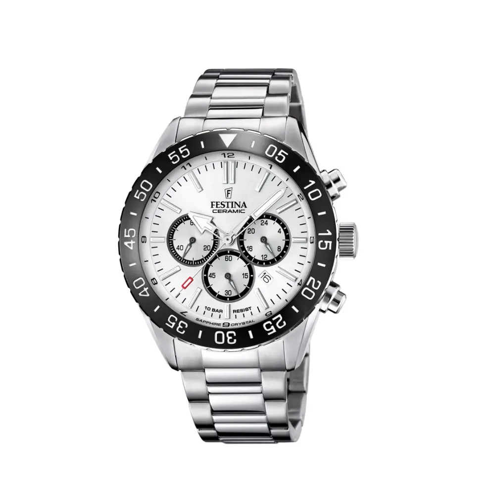 Festina ure Festina Ceramic F20575/1 | Herreure I Stål | Herreure Med Lænke