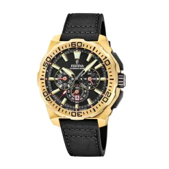 Festina ure Festina Chrono Bike F20728/3 | Herreure Med Rem | Herreure I Gulddouble