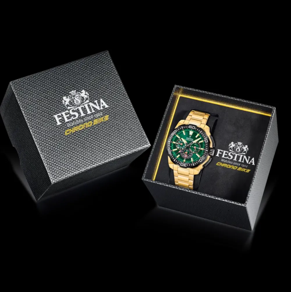 Festina ure Festina Chrono Bike F20727/2 | Herreure Med Lænke | Herreure I Stål