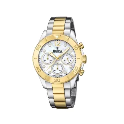 Festina ure Festina Chrono F20604/1 | Dame Dameure Med Lænke | Dameure I Bicolor